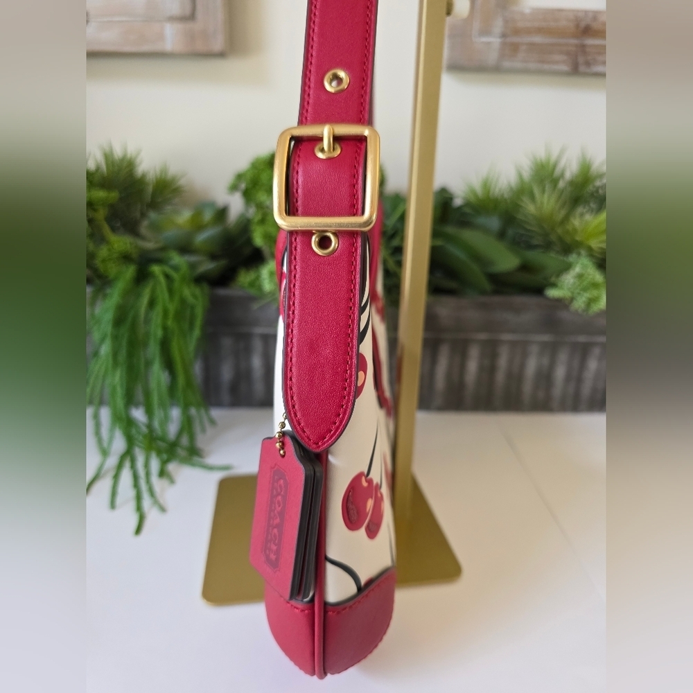 Coach Hamptons Hobo Cherry Print Bag/Y2K Archive Re-Edition-Like New - Picture 5 of 13